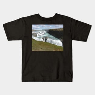 Waterfall in Iceland Kids T-Shirt